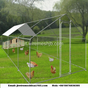 Casa della gabbia di pollo esagonale a rete
